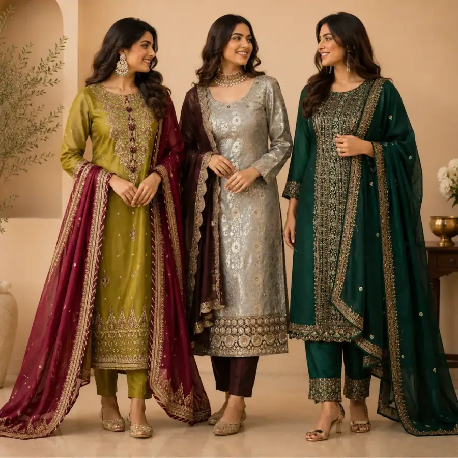3-Piece Women's Kurti Collection (P-10) in As shown in photos