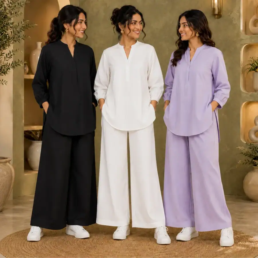 3 Combo Women's Co-Ord Sets ( C10 ) in As shown in photos