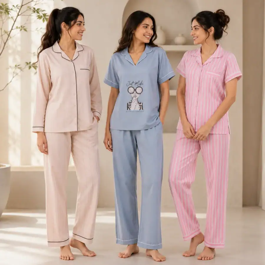 3 Women's Night Suit Collection ( C2 ) in As shown in photos