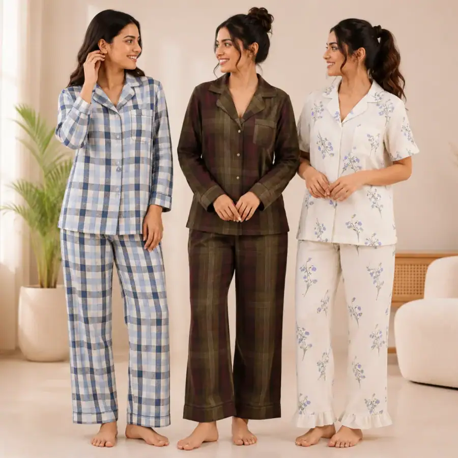 3 Women's Night Suit Collection ( C7 ) in As shown in photos