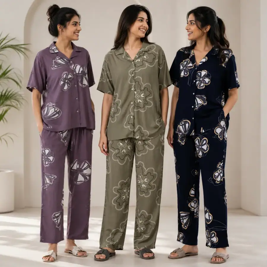 3 Women's Night Suit Collection ( C1 ) in As shown in photos